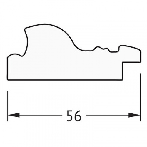 картинка Зеркало Evoform Definite 154х74 BY 3329 в багетной раме - Виньетка состаренная бронза 56 мм от магазина Сантехстрой