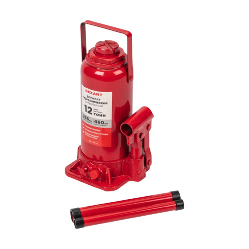 картинка Домкрат гидравлический бутылочный 12т REXANT от магазина Сантехстрой