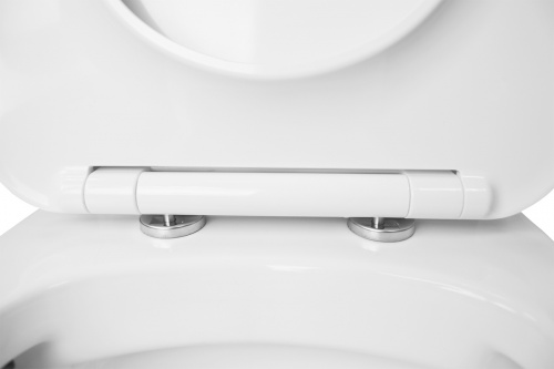 картинка Унитаз-моноблок Creo Ceramique ONE 370х720х760 безободковый, в комплекте с быстросъемным сиденьем микролифт (ON0101) от магазина Сантехстрой