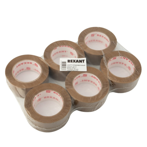 картинка Скотч упаковочный REXANT 48 мм х 50 мкм,  коричневый,  рулон 150 м от магазина Сантехстрой