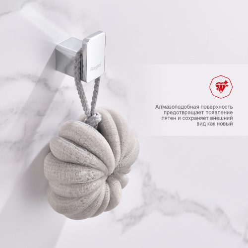 картинка Крючок для ванной комнаты Raglo R301.05, хром от магазина Сантехстрой