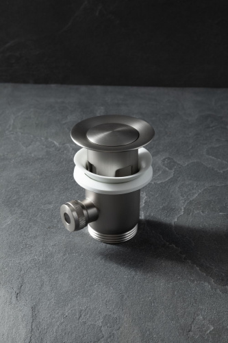 фото смеситель для биде allen brau priority 5.31a04-bn (с донным клапаном) никель браш