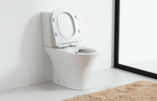 картинка Унитаз-компакт Orange C01-000W безободковый, сиденье с микролифтом от магазина Сантехстрой