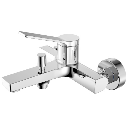 фото смеситель для ванны и душа azario vise с ручным душем, керамический картридж, хром (az-vsa238330c)