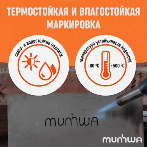 картинка Маркер-краска 4мм,  нитрооснова,  черный MunHwa от магазина Сантехстрой