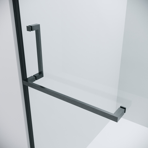 картинка Душевое ограждение Grossman Pragma 100.K33.03.110.42.00-200.K33.03.90.42.00 (110х90х195) распашная,графит сатин,стекло прозрачное,2 места от магазина Сантехстрой