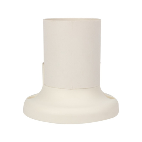 картинка Патрон пластиковый настенный Е27 прямой,  белый REXANT от магазина Сантехстрой