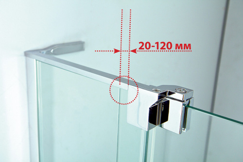 картинка Душевой уголок Cezares Slider 70x70 SLIDER-A-2-70/80-BR-Cr профиль Хром стекло бронзовое от магазина Сантехстрой