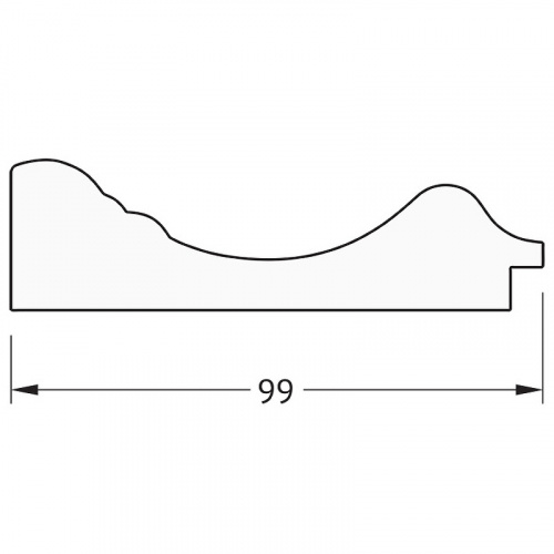 картинка Зеркало Evoform Definite 82х62 BY 3060 в багетной раме - Травленое серебро 99 мм от магазина Сантехстрой