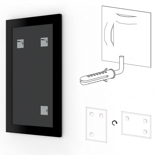 картинка Зеркало Evoform Definite 82х62 BY 1008 в багетной раме - Сусальное золото 47 мм от магазина Сантехстрой