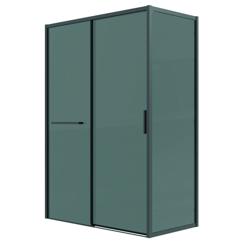 картинка Боковая стенка Grossman Style 200.K33.05.80.21.10 (80х195) черный матовый,стекло тонированное, 1 место от магазина Сантехстрой