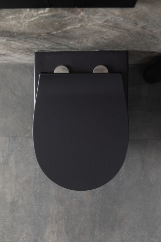 картинка Чаша подвесного унитаза Allen Brau Reality 4.32006.31 черный матовый от магазина Сантехстрой