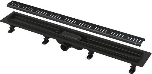 картинка Душевой лоток Alcadrain с черной матовой решеткой (APZ10BLACK-550M) от магазина Сантехстрой
