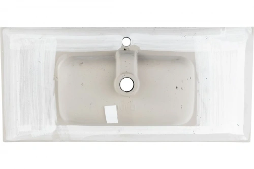 картинка Раковина-столешница Aquanet Flat 100 черный матовый 00329257 от магазина Сантехстрой