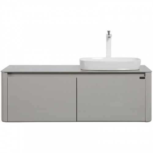 картинка Комплект мебели для ванной Black&White Universe U915.1200 R 120 R 9151200R подвесной Glossy light grey от магазина Сантехстрой