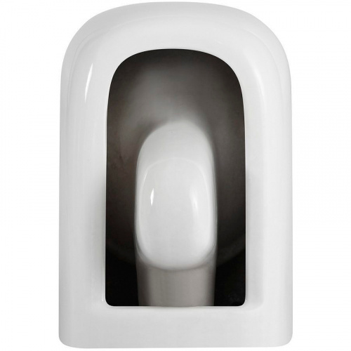 картинка Унитаз Black&White Universe W-730 730W00 подвесной с сиденьем Микролифт от магазина Сантехстрой