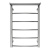 картинка Полотенцесушитель водяной AZARIO VERONA 500/800 с полкой, 5 секций, нижнее/диагональное подключение, 1/2", хром (AZ04158P) от магазина Сантехстрой