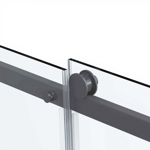 картинка Душевая дверь Como Soft VDS-1CS120CLGM, 1200, вороненая сталь, стекло прозрачное от магазина Сантехстрой