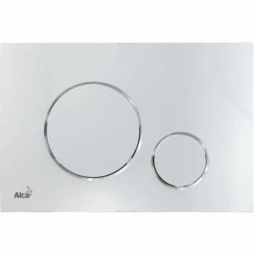 картинка Инсталляция Alcadrain AM101/1120-4:1 RU M671-0001 для унитаза с клавишей смыва Хром глянцевый от магазина Сантехстрой