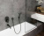 фото смеситель для ванны hansgrohe 71449670 черный