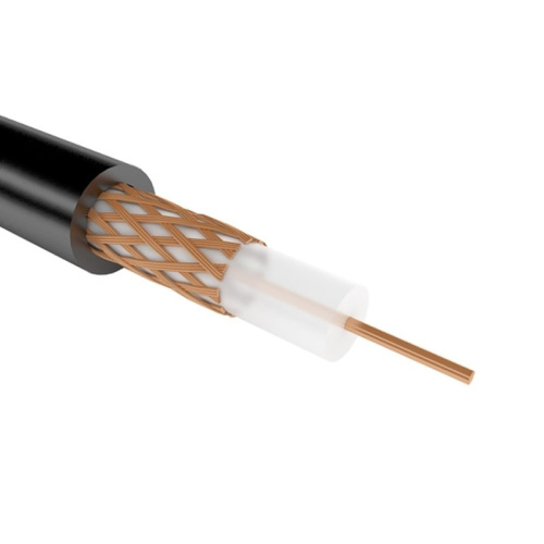 картинка Кабель коаксиальный РК 75-4-11А,  200 м,  черный,  REXANT от магазина Сантехстрой