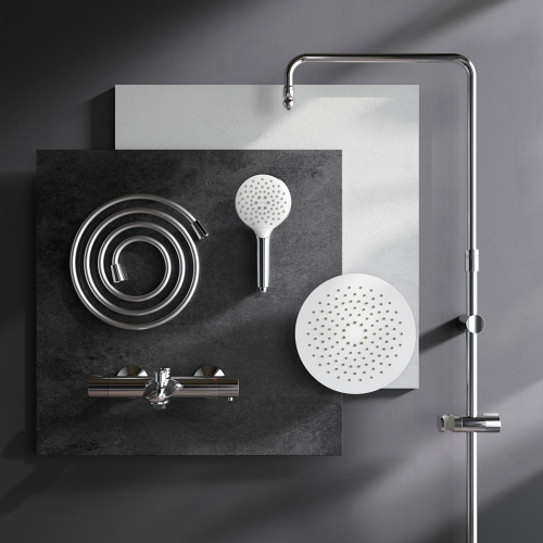 картинка F0780564 Like душ.система, набор: смеситель д/ванны/душа с термостатом, верх.душ.d 250 мм, ручной ду от магазина Сантехстрой
