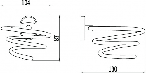 картинка Держатель для фена Savol 70 (S-007056) от магазина Сантехстрой