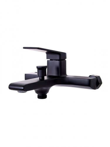 фото orange gauss m30-100b однозахватный смеситель для ванны/душа, без аксессуаров, черный