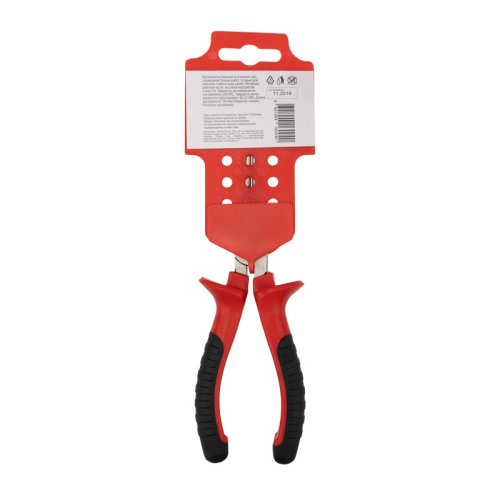 картинка Круглогубцы 160мм никелированные,  двухкомпонентные рукоятки REXANT от магазина Сантехстрой