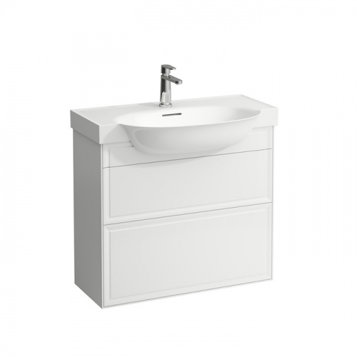 картинка Laufen New Classic Раковина накладная овальная 800х480х75 мм, с 1 отв под смес,с переливом, цвет белый (со склада продаем с базой или консолью) от магазина Сантехстрой