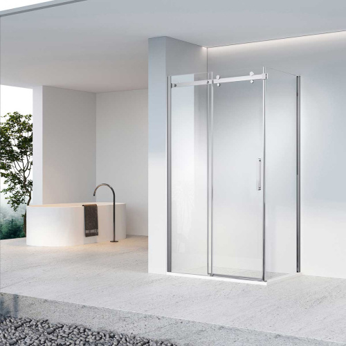 картинка Душевой уголок Como-N VSR-4CN9012CL, 1200*900, хром, стекло прозрачное от магазина Сантехстрой