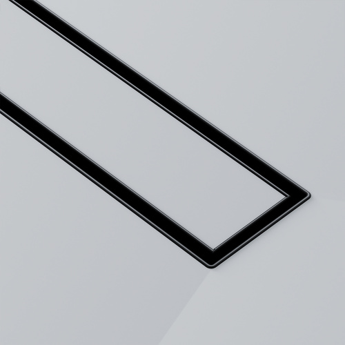 картинка W01SC-U11-070-04BM MasterFlow Трап для душа линейный универс затвор Tile 70см цвет черн мат от магазина Сантехстрой