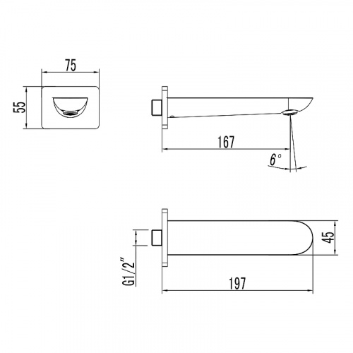фото излив для ванны lemark (lm4981cw)