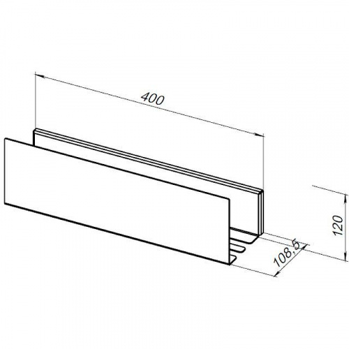 картинка Металлическая полка Aquanet Магнум 40 274188 Черная матовая от магазина Сантехстрой