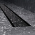 картинка W01SC-U11-090-04BM MasterFlow Трап для душа линейный универс затвор Tile 90см цвет черн мат от магазина Сантехстрой
