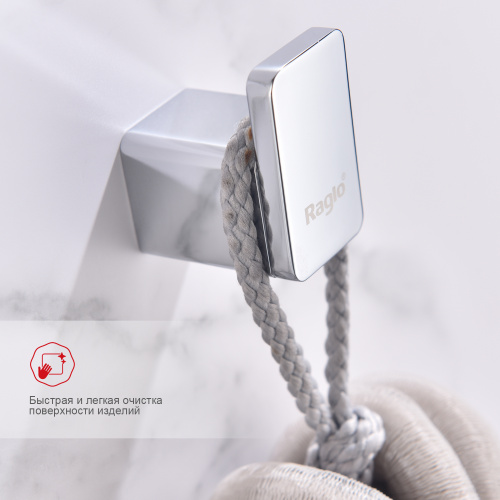 картинка Крючок для ванной комнаты Raglo R301.05, хром от магазина Сантехстрой