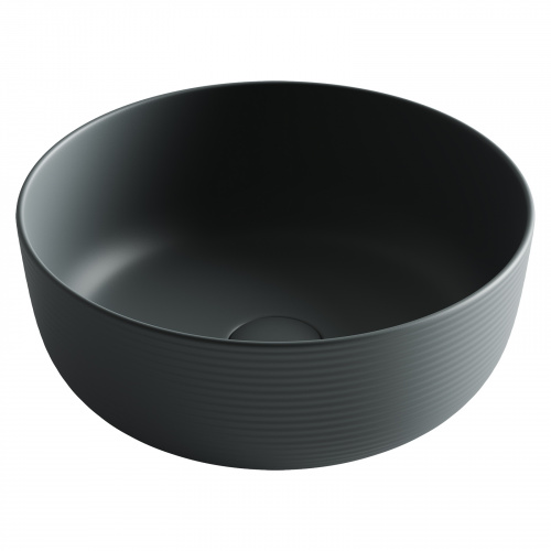картинка Раковина-столешница Ceramica Nova цвет Антрацит Круглая CN6073MDH от магазина Сантехстрой