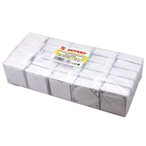 картинка Розетка комбинированная внешняя,  UTP RJ-45(8P-8C) + RJ-11(6P-4C) REXANT от магазина Сантехстрой