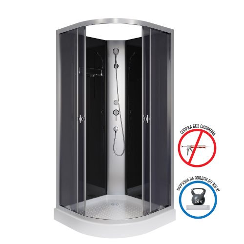картинка Душевая кабина Niagara e90/13/tn/bk от магазина Сантехстрой