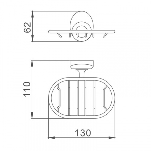 картинка Мыльница Haiba хром (HB1602-1) от магазина Сантехстрой