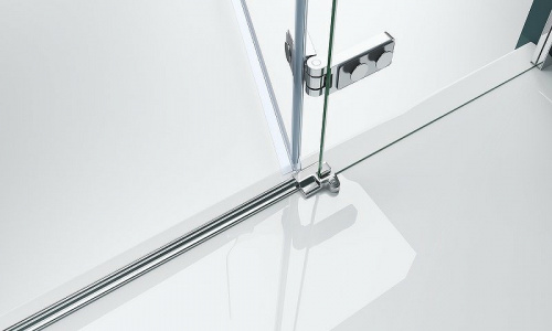 картинка Душевая дверь BelBagno Kraft 90 KRAFT-B-12-60/30-C-Cr-L профиль Хром стекло прозрачное от магазина Сантехстрой