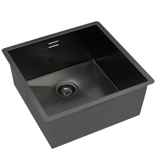 картинка Кухонная мойка Reflexion Como RX2044BL оружейная сталь от магазина Сантехстрой