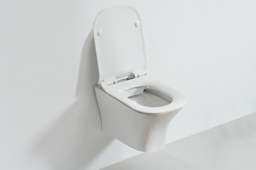 картинка Унитаз подвесной Orange C02-100w безободковый, сиденье с микролифтом от магазина Сантехстрой