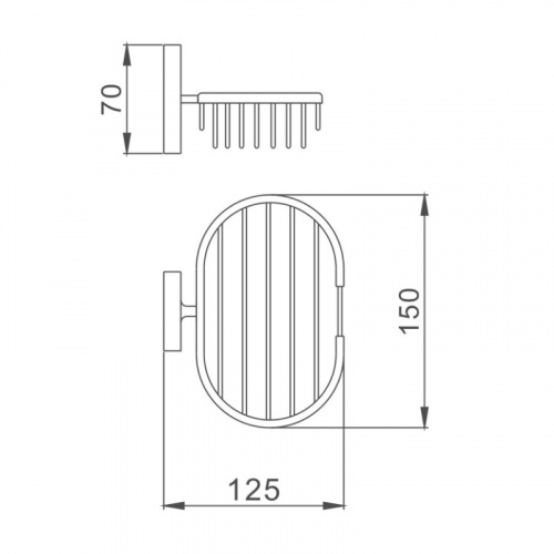 картинка Мыльница Haiba хром (HB1902-2) от магазина Сантехстрой