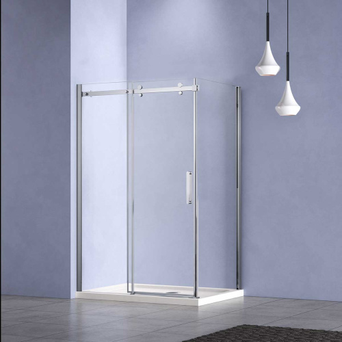 картинка Душевой уголок Como-N VSR-4CN8015CL, 1500*800, хром, стекло прозрачное от магазина Сантехстрой