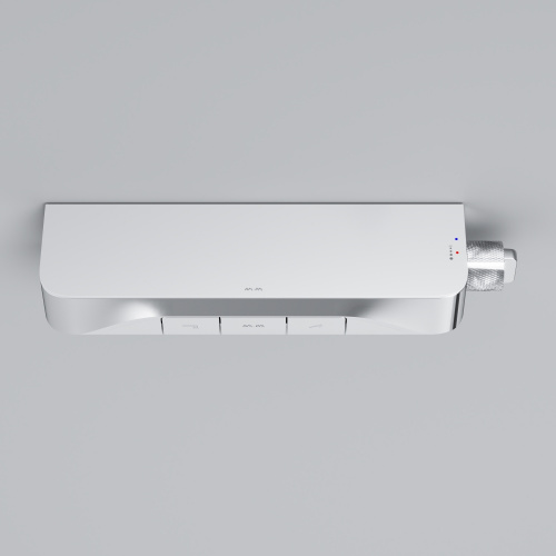 фото f8f10500 func, смеситель для душа, кнопочный с полкой, с изливом, хром