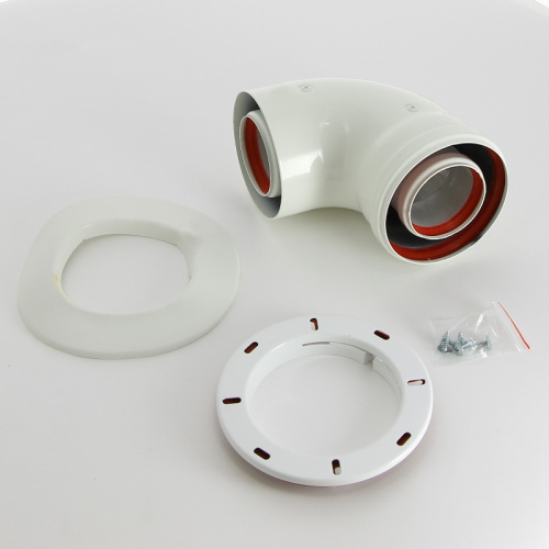 картинка Начальный коаксиальный отвод 90° для котлов ECO Classic / ECO Nova, диам. 60/100 мм от магазина Сантехстрой