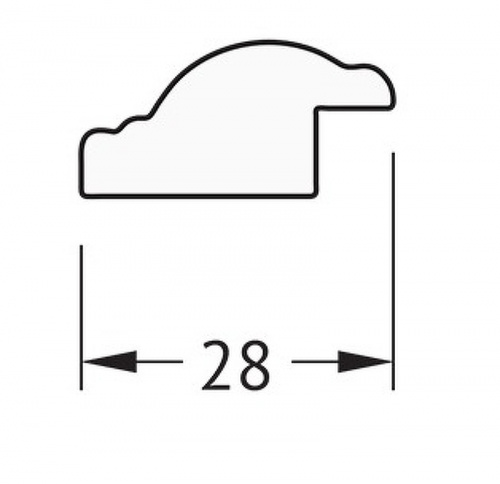 картинка Зеркало Evoform Definite 68х48 BY 0622 в багетной раме - Витое серебро 28 мм от магазина Сантехстрой