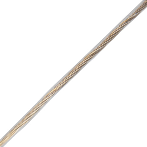 картинка Трос стальной в ПВХ оплетке d=2,0 мм,  прозрачный (моток 20 м) REXANT от магазина Сантехстрой