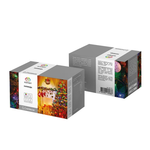 картинка Гирлянда Твинкл Лайт 15 м,  прозрачный ПВХ,  120 LED,  цвет Мультиколор от магазина Сантехстрой